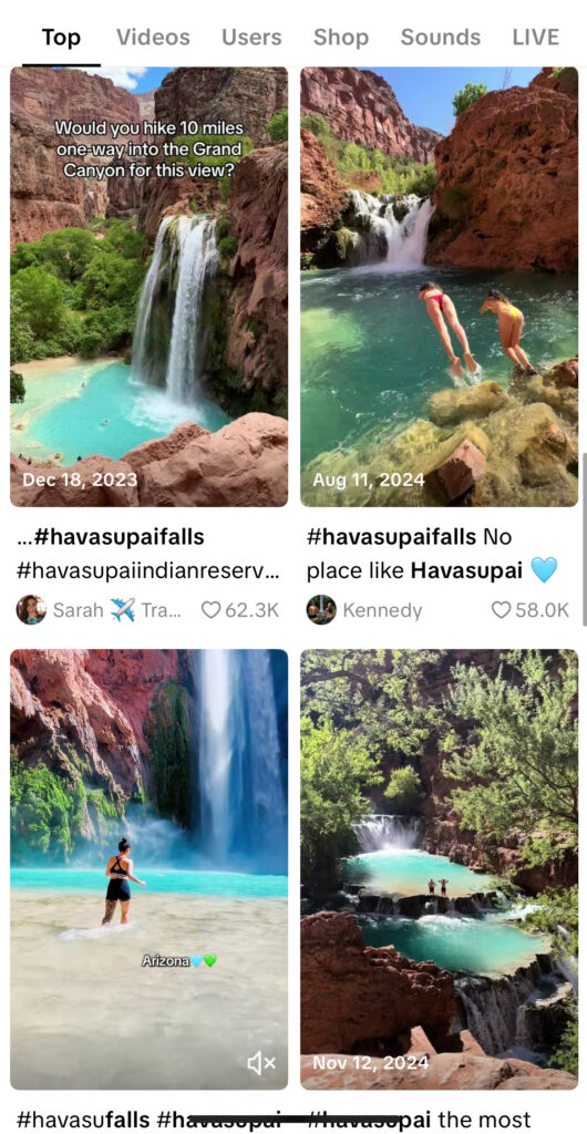 Havasupai trip planning